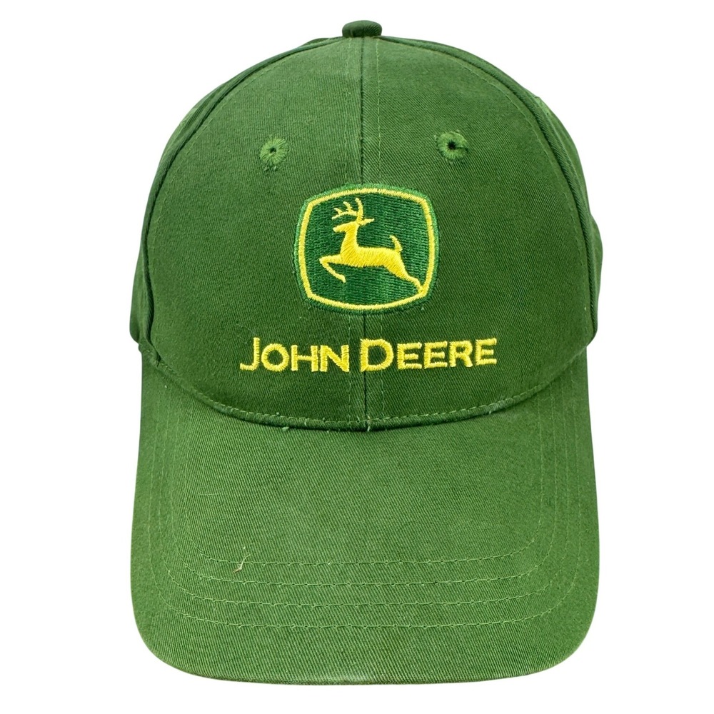 John Deere Baseball Cap Men One Size Green Embroidered Logo Adjustable Dad Hat